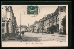 CPA Douai, Rue De Valenciennes  - Valenciennes