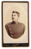 Fotografie K. Schäfer, Ravensburg, Ulane Mit Schnauzer In Uniform  - Anonymous Persons