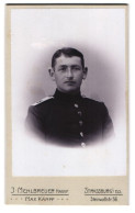 Photo J. Mehlbreuer, Strassburg I.E., Steinwallstrasse 56, Segelohriger Soldat Des Inf. Rgt. 14 En Uniforme  - Anonyme Personen