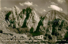 73781897 Knorrhuette 2051m Zugspitzplatt Mit Hochwanger  - Garmisch-Partenkirchen