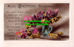 R534953 Kind Birthday Thoughts. RP. Postcard - Wereld