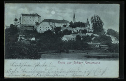 Mondschein-AK Fürstenstein, Schloss Fürstenstein  - Sonstige & Ohne Zuordnung