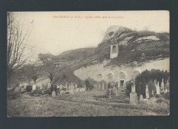 CPA - 95 - Haute-Isle - Eglise Taillée Dans Le Roc (1670) - (cimetière) - Non Circulée - Haute-Isle