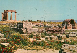 73781788 Corinth Corinthe Korinth Korinthia Greece Laeden Und Tempel Des Apollo  - Griechenland