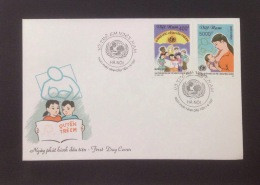 FDC Vietnam Viet Nam Cover 1997 : For Vietnamese Children First / Breast Feeding (Ms756) - Viêt-Nam