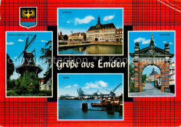 73781318 Emden  Ostfriesland Frouw Joahnna Muehle Rathaus Hafen Hafentor  - Andere & Zonder Classificatie