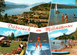 73781296 Doebriach Millstaettersee Panorama Seepartien Liegewiese Strand Doebria - Other & Unclassified