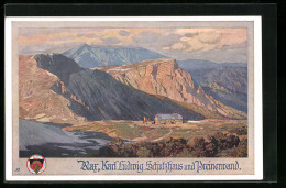 Künstler-AK Gust. Jahn: Deutscher Schulverein Nr. 523: Rax, Karl Ludwig Schutzhaus Und Preinerwand  - War 1914-18