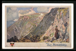 AK Deutscher Schulverein Nr. 520: Rax, Bismarcksteig  - War 1914-18