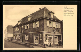 AK Hassloch /Pfalz, Cafe, Frühstücksstube Und Bäckerei Von Peter Klingert, Bahnhofstrasse  - Hassloch