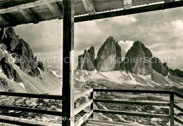 73781106 Tre Cime Di Lavaredo 3003m Drei Zinnen IT Vista Dal Rifugio Locatelli D - Sonstige & Ohne Zuordnung