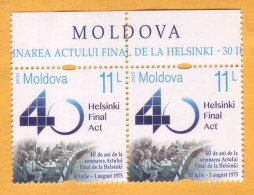 2015 Moldova Moldavie Moldau  40 Actul Final. Helsinki. Finlanda. 2v  Mint - Institutions Européennes