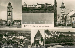 73780804 Enns Stadtturm Schloss Ensegg Karner Wienerstrasse Neu-Gablonz Enns - Sonstige & Ohne Zuordnung