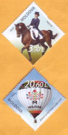 2023  Moldova  „Sport”  Horse racing, Hot Air Balloon Flight. 2v Mint - Moldawien (Moldau)