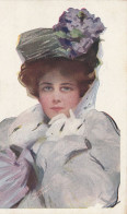 FEMME - FRAU - LADY -  Chapeau Philip Borleau  1905 - Fisher, Harrison