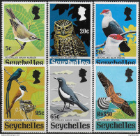 1972 Seychelles Rare Birds 6v. MNH SG N. 308/313 - Autres & Non Classés