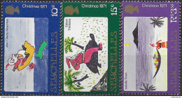 1971 Seychelles Christmas 3v. MNH SG N. 300/302 - Andere & Zonder Classificatie