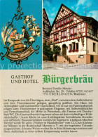 73780742 Ueberlingen Bodensee Gasthof Hotel Buergerbraeu Wirtshausschild Ueberli - Überlingen