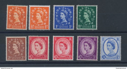 1959/60 GRAN BRETAGNA GREATBRITAIN ElisabettaII 327/ 32Ar F. Rovesciata MNH** - Otros & Sin Clasificación