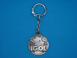 Porte-clé Métal Igol - Produits Pétroliers - Années 50-60 - Coq - Key-rings