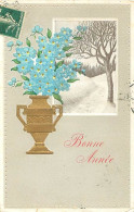 Carte Gaufrée - Bonne Année - Fleurs Vase     Q 2567 - Nieuwjaar