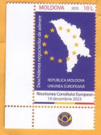 2023  Moldova  The Opening Of Accession Negotiations REPUBLIC OF MOLDOVA - EUROPEAN UNION 1v Mint - Moldova