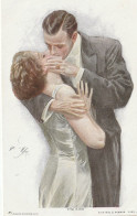 FEMME - FRAU - LADY -  Couple The Kiss  Harison Fisher - Fisher, Harrison