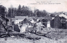 59 - FOURMIES - Rue Du Catalet Detruite Par L'explosion - Guerre 1914 - Fourmies