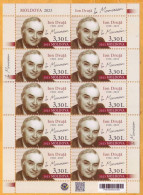 2023 Moldova Personalities In Memory, Ion Druță (1928-2023), Writer,  Sheet Mint - Moldavie