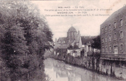 MALINES - MECHELEN - Vue Prise Au Pont De La Fontaine Vers L'église Notre-Dame  - Malines
