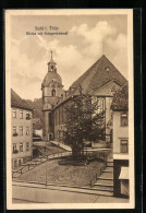 AK Suhl I. Thür., Kirche Mit Kriegerdenkmal  - Suhl