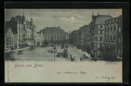 AK Bonn, Marktplatz Mit Geschäften  - Bonn