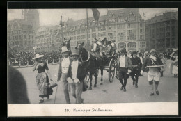 AK Hamburg, Festzug Zur Jahrhundertfeier März 1913, Volksfest, 39. Hamburger Strassenleben, Unterwegs In Einer Kutsche  - Otros & Sin Clasificación