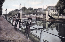 59 - LILLE -  Jeunes Femmes Au Bord De La Deule - Lille