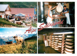 73780578 Oberstdorf Alpe Schlappold Terrasse Kaeserei Kaeselager Panorama Oberst - Oberstdorf