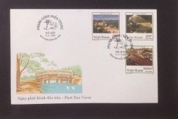 FDC Vietnam Viet Nam Cover With Imperf Stamps 1998 : Vietnamese Landscape / Landscapes (Ms771) - Vietnam