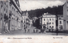 Liege - SPA - Ecole Moyenne Et Rue Brixhe - Spa