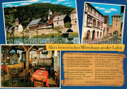 73780458 Dausenau Altes Historisches Wirtshaus An Der Lahn Gaststube Stadttor Da - Sonstige & Ohne Zuordnung