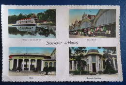 CPM CARTE POSTALE  CARTE  MULTI-VUES DE HANOÏ ( VIETNAM  ) - Viêt-Nam