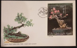 FDC Vietnam Viet Nam Covers With Perf Souvenir Sheet 1998 : Bonsai / Flora / Plant (Ms773) - Vietnam