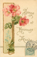 Carte Gaufrée  - Bonne Année - Fleurs   Q 2568 - Neujahr