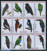 Netherlands Antilles 2009 Birds 12v, Sheetlet, Mint NH, Nature - Birds - Other & Unclassified