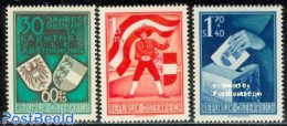 Austria 1950 Carinthia 3v, Unused (hinged), History - Coat Of Arms - Flags - Unused Stamps