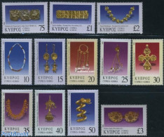 Cyprus 2000 Definitives, Jewelry 12v, Mint NH, Art - Art & Antique Objects - Unused Stamps