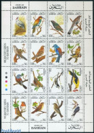 Bahrain 1992 Birds 16v M/s, Mint NH, Nature - Birds - Bahrein (1965-...)