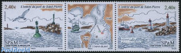 Saint Pierre And Miquelon 2007 Harbour Entry 2v+tab [:T:], Mint NH, Transport - Various - Ships And Boats - Lighthouse.. - Bateaux