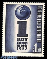 Austria 1952 IUSY 1v, Mint NH, Various - Globes - Ongebruikt