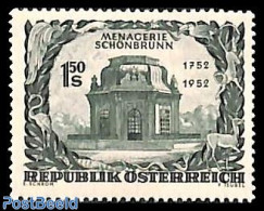 Austria 1952 Schonbrunn Zoo 1v, Mint NH, Nature - Animals (others & Mixed) - Birds - Deer - Monkeys - Art - Castles & .. - Unused Stamps