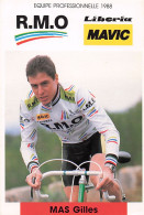 Vélo Coureur Cycliste Francais Gille Mas - Team R.M.O -  Cycling - Cyclisme - Ciclismo - Wielrennen  - Wielrennen