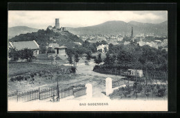 AK Bad Godesberg, Ortsansicht Mit Burg Aus Der Vogelschau  - Sonstige & Ohne Zuordnung